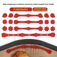 thumbnail image 2 of Air Fryer Silicone Magnet Clips, Silicone Buckles Magnetic Clips Heat-Resistant Airfryer Holder Accessories, Secure Parchment Liners, Prevent Paper Burning & Food Covering, 2 of 8