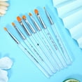 thumbnail image 3 of 7Pcs Transparent Handle Nail Art Brush Nail Brush, Nail Art Brush Diy Pen Pattern Nail Painting Drawing  Gel Pen Art  Diy Pattern Nail Painting Drawing Pen Nail Art Design, 3 of 8