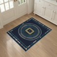 thumbnail image 3 of ODIKA 3'x5' Washable Throw Rug Disc Cd Retro Music Record Featuring Groove Rings Wave Motif for Entryway, Kitchen, Mudroom, Stain Resistant, Low Profile, Non-Slip, 3 of 7