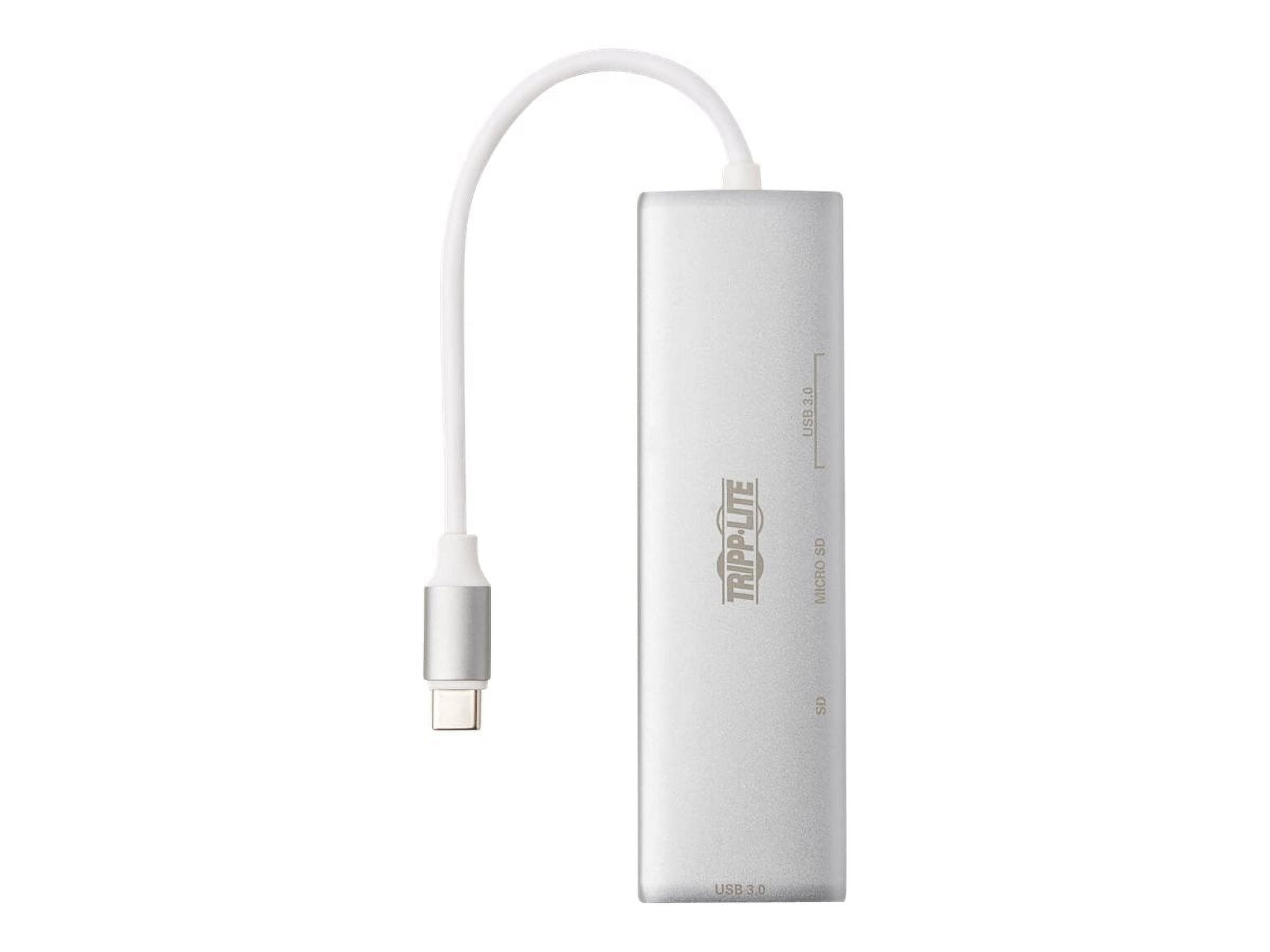Tripp Lite USB C Multiport Adapter 2x USB-A 1x USB-C Card Reader Silver (u460-002-2am-c1)
