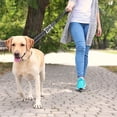 thumbnail image 3 of Heavy Duty Dog Leash for Large Dogs Up To 40kg, Reflective Dog Walking Training Shock Absorbing Bungee Leash with Car Seat Belt Buckle, 2 Padded Traffic Handle for Extra Control, 3 of 8
