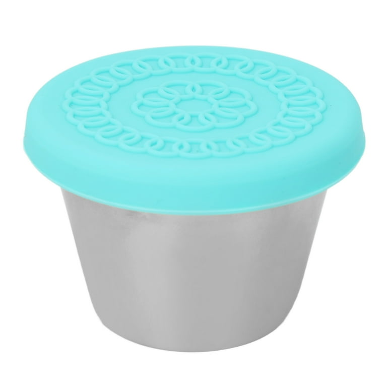 Beauty Salon Essential Oil Container, Easy Cleaning Stainless Steel  Condiment Container, Leakproof Sauce Cup with Silicone Lid, Suitable for  Beauty