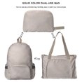 thumbnail image 3 of Mochila de gimnasio de doble uso con bolsillos de malla Bolsa de almacenamiento Bolsa de viaje Hombres Mujeres al aire libre, 3 of 4