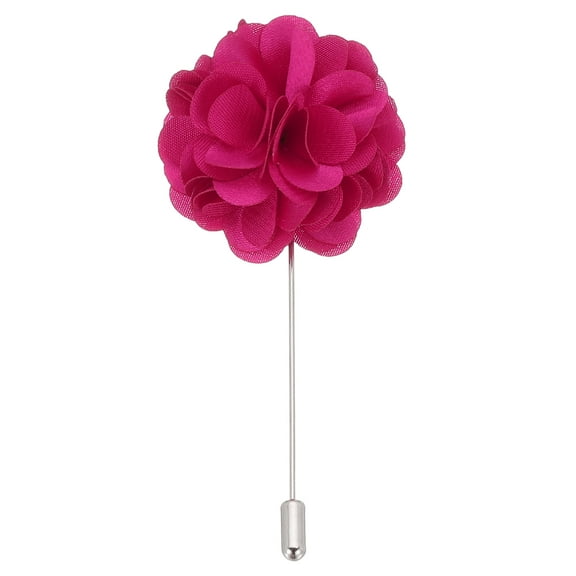 Uxcell Flower Boutonnieres Pin, 2 Pcs Lapel Pin for Men Camellia Flower for Suit Wedding Anniversary, White