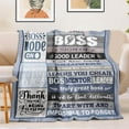 thumbnail image 2 of Boss Lady Gifts for Women, Boss Day Gifts, Best Boss Gifts for Women and Men, Gifts for Female Boss, Boss Birthday Ideas, Boss Leader Appreciation Farewell Gift, Blanket 60"x50", 2 of 6