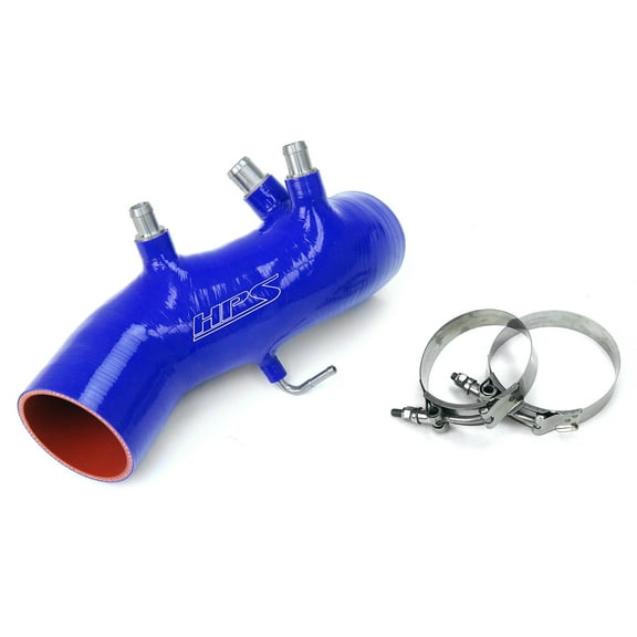 HPS Blue Reinforced Silicone Post MAF Air Intake Hose Kit Compatible for Toyota 86-92 Supra 7MGTE Turbo, 87-17882-BLUE