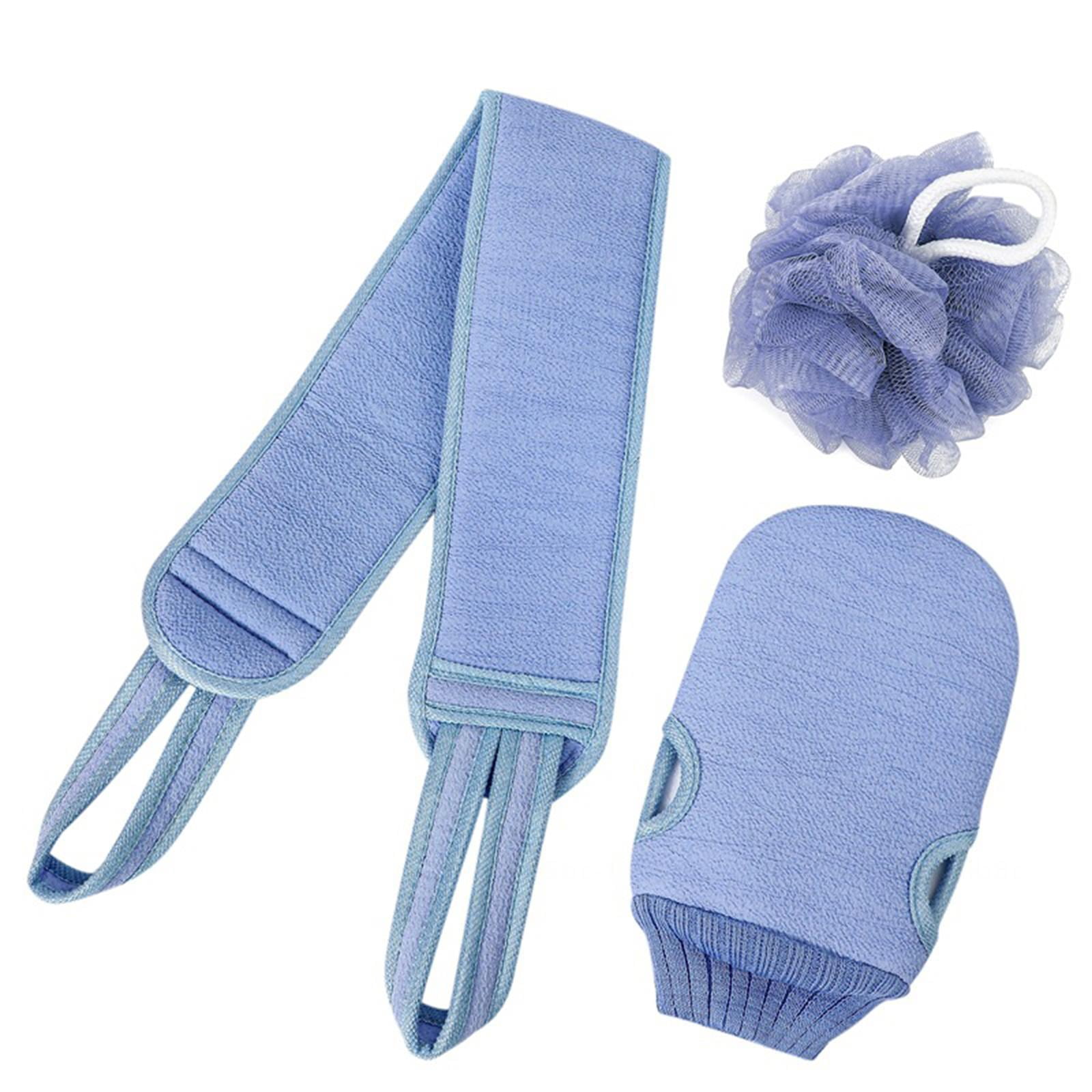 3PCS Cleansing Back Scrubber Bath Ball Bath Wash Scrub Cloth Washcloth