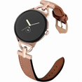thumbnail image 1 of wonima44 D-Shape Leather Band Compatible with Google Pixel Watch 4/3/2/1 Bands 41mm Women, Dressy Leather Strap for Google Pixel Watch 4/3 45mm, 1 of 1