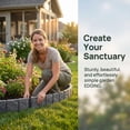 thumbnail image 3 of 2026 New Imitation Stone Garden Fence, No Dig Landscape Edging Border, Plastic Interlocking Flower Bed Edging Borders Stone for DIY Outdoor Patio Balcony Yard Landscaping, 3 of 6