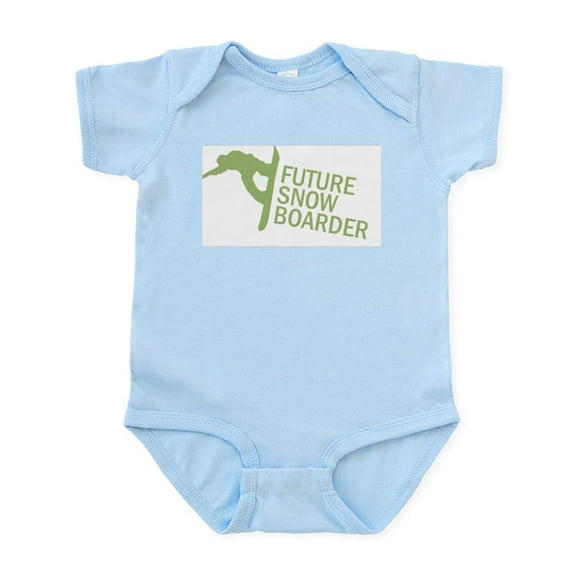 CafePress - Snowboarding Body Suit - Baby Light Bodysuit, Size Newborn - 24 Months