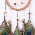 thumbnail image 4 of Dream Catcher Circular Net With Peacock Feathers Wall Hanging Car Hanging Decor Gift, 4 of 8