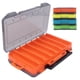 thumbnail image 4 of Eigraketly Caja de señuelos de pesca, caja de señuelos con mango de doble cara, organizador de suministros, accesorios portátiles, herramienta Pescar Amarillo, 4 of 6
