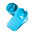 thumbnail image 2 of Desk Cup Holder, Clip On Cup Holder for Desk, Double Grid Desktop Storage Rack, Fixed Cup Holders with Side Tray for Pens, Home Office Desk Organizer, 2 of 6