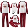 thumbnail image 1 of Pyjamas de Noël Assortis pour la Famille Pyjamas Ensemble Familial de Noël à Carreaux Assortis Pâques Pyjama à Carreaux Gramme pour l'Hiver Chaud et Douillet Rouge G, 1 of 5
