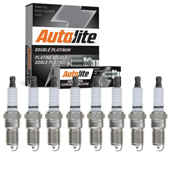 8 pc Autolite Double Platinum Spark Plugs compatible with Chevrolet Camaro 6.2L V8 2010-2015