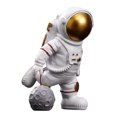 thumbnail image 2 of Resina Astronauta Astronauta Estatua Adorno Oficina En Casa Escritorio Estatuilla Decoraciones Oro 9,5x9,5x15,5 Cm Sunnimix Figuras de astronauta de resina, 2 of 8