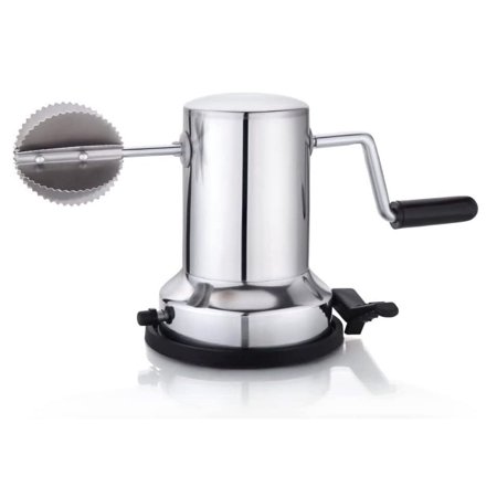 iKonbi Stainless Steel Stainless Steel Coconut Scraper with Vacuum Base, Coconut Grater Machine, Coconut Crusher, Manual Hand Roller