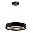 thumbnail image 2 of CWI Lighting Rosalina Lustre LED avec Finition Noire Mate, 2 of 6