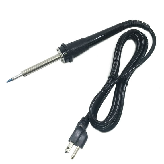 25 Watt Soldering Iron with Conical Tip, Rubber Sleeve for Easy Grip - UL Listed