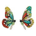 thumbnail image 1 of Colorful Crystal Butterfly Earrings With Rhinestones Colorful Earrings Female Exaggerated European And American Retro Earrings, 1 of 4