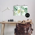 thumbnail image 3 of Layered Lush Green Plant Leaves Botanical & Floral Graphic Art Unframed Art Print Wall Art, Set of 2, 3 of 7