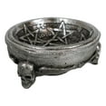 thumbnail image 4 of Gothic Winged Skulls Pentagramatron Supernatural Magical Talismans Trinket Dish, 4 of 9