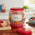 thumbnail image 3 of The Pioneer Woman Sweet Romance 8.5-inch Ceramic Potato Keeper with Lid, 3 of 6