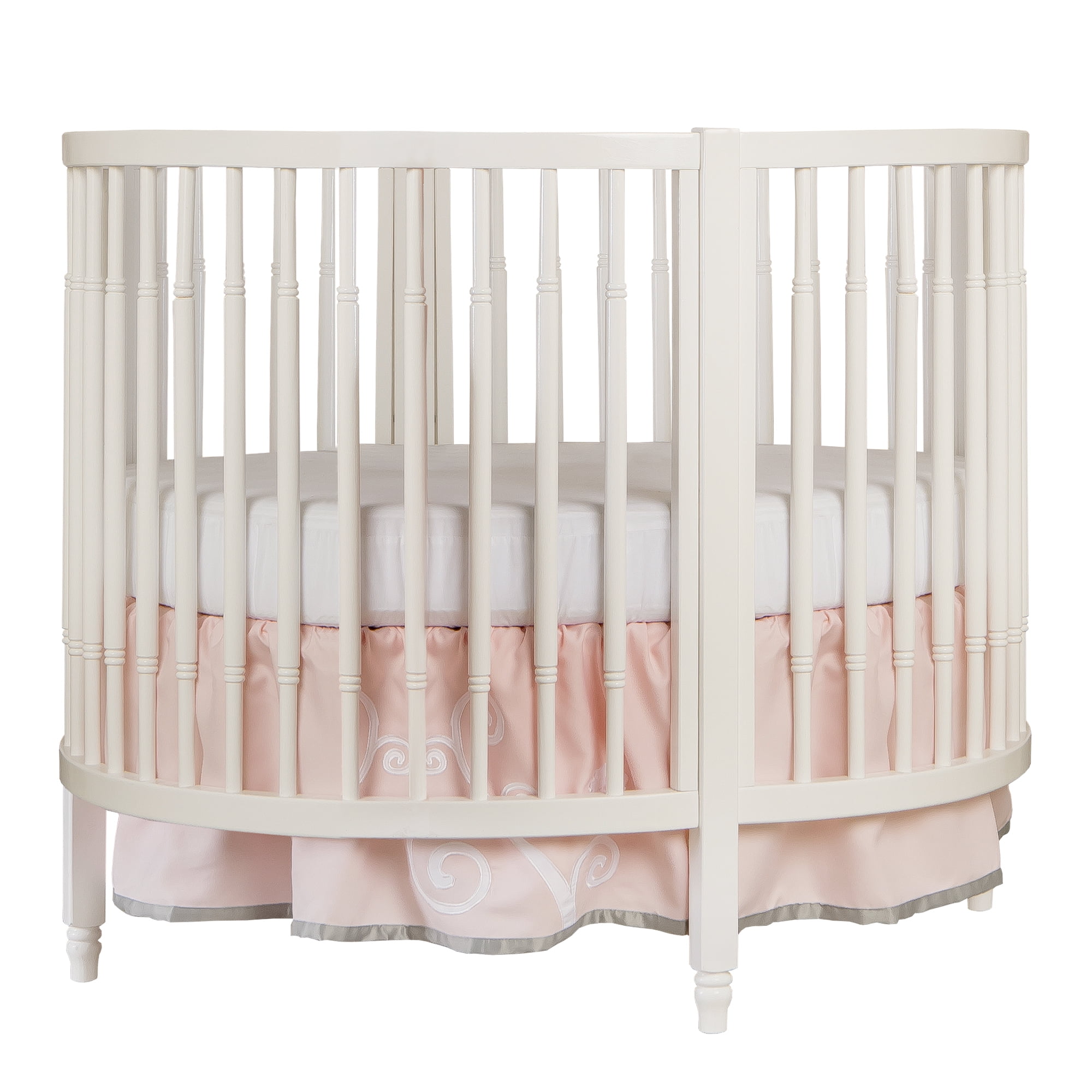 Dream On Me Sophia Posh Circular Mini Crib White Walmart