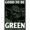 thumbnail image 2 of Junior's Star Wars St. Patrick's Day Yoda Good to Be Green Festival Muscle Graphic Tee Pine Green Heather X Large, 2 of 4