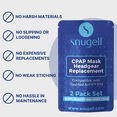 thumbnail image 5 of Snugell Blue Headgear Strap for ResMed AirFit P10 CPAP Mask 2 Packs, 5 of 5