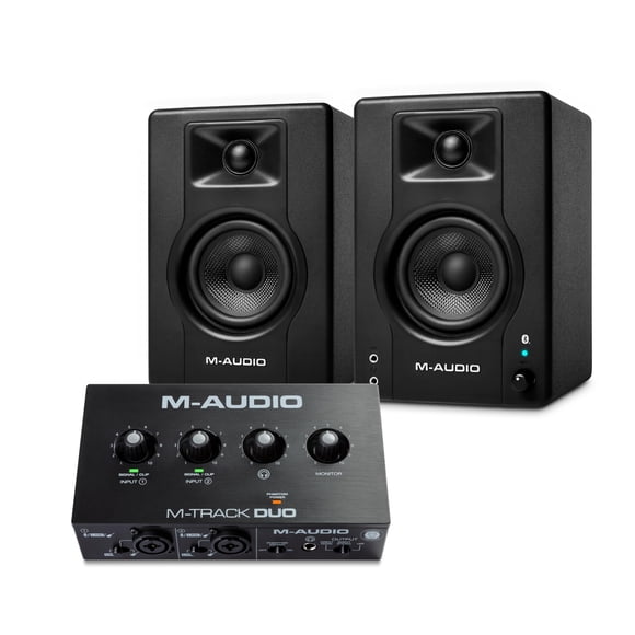 Monitores de estudio M-AUDIO BX3 Bluetooth con interfaz de audio XLR