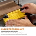 thumbnail image 3 of Tablero De Plumas De Mesa De 26*13*3Cm, Plástico Universal Con Interruptores Magnéticos Duales, Placa De Pluma Para Carpintería, Taller De Carpintería (Amarillo) Sweethay TO004926-00, 3 of 7