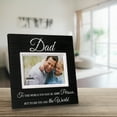 thumbnail image 4 of Malden International Designs Sun Washed Words Dad Distressed Black Picture Frame, 4x6, Black, 4 of 4