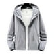 thumbnail image 3 of Chaqueta impermeable con capucha para hombre, abrigo deportivo unisex, cortavientos ligero, 3 of 8