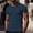 Blue, variant on Crew Neck Dress Shirts for Men Blue Refreshing Pull-On Short Sleeve Tops Fashion Modern Solid Casual T-Shirts Light Blue,S