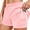 Pink, variant on Athletic Shorts for Women Elastic Waistband with Liner and Pockets Gym Workout Yoga Running Shorts.