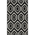 thumbnail image 2 of Safavieh Dhurries Bianca Geometric Area Rug, Black/Ivory, 3' x 5', 2 of 8