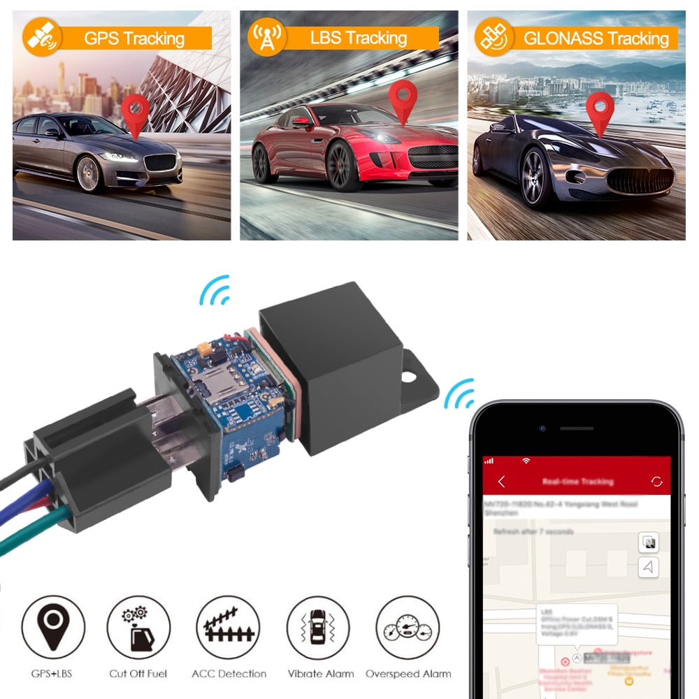 Auto Car GPS Vehicle Realtime Tracker OBD Locator Tracking Device Spy System. 