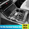 thumbnail image 2 of Cubierta protectora de Panel de cambio de marchas de coche, soporte para vasos, molduras de marcos para Kia Carnival Sedona KA4 2020 2021 2022 2023, accesorios, 2 of 5