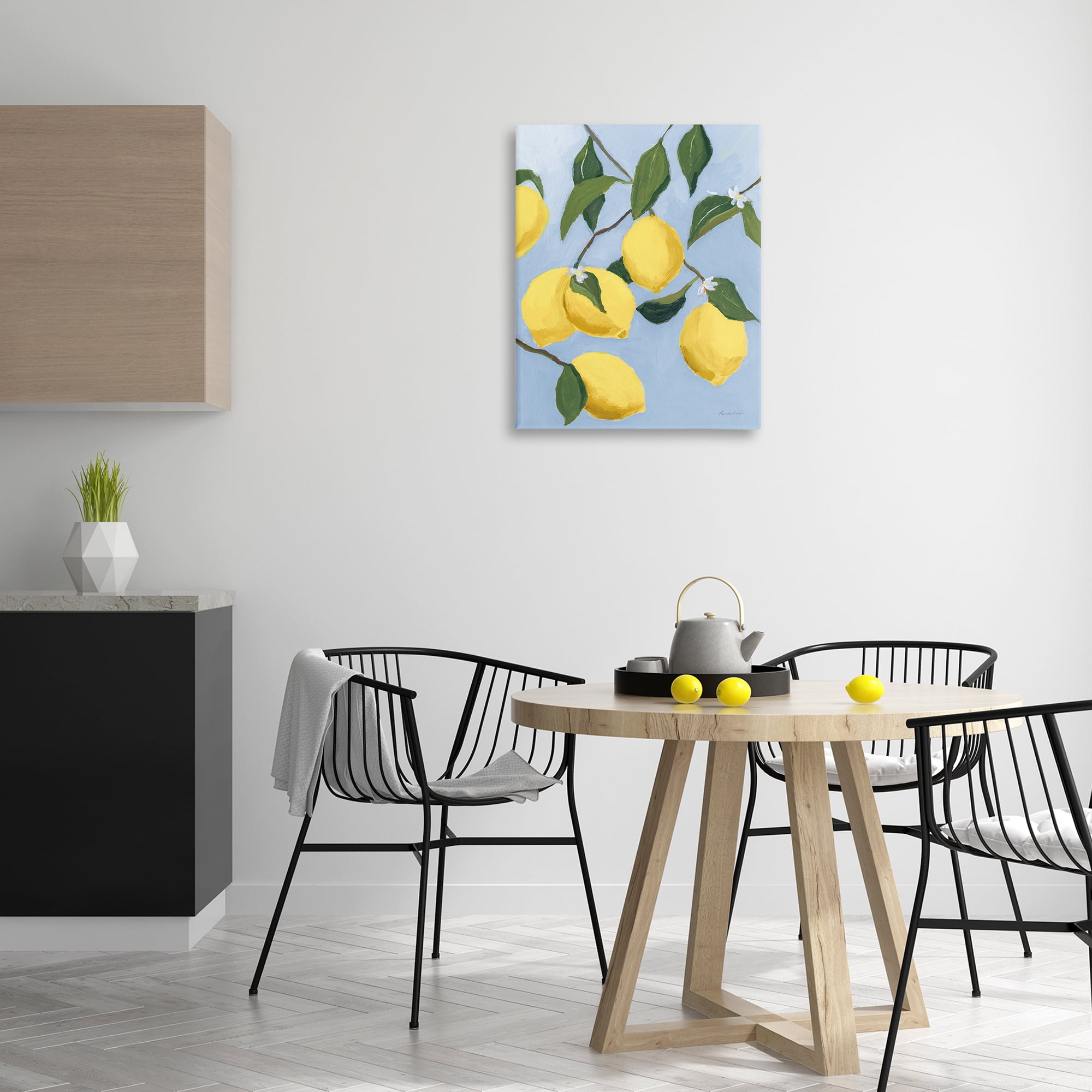 Stupell Industries Winding Lemon Tree Food & Beverage Painting Gallery Wrapped Canvas Art Print Wall Art, 24 x 30