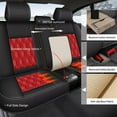 thumbnail image 3 of AOMSAZTO Seat Covers Fit for Honda Accord 2003-2017 Car Seat Covers Full Set 5 Seats Faux Leather Waterproof Seat Cushion Protector Compatible Airbag ( 5 Seats, Black&Red), 3 of 7
