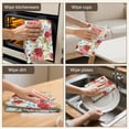 thumbnail image 5 of 6 Pcs Funny Kitchen Towels,Pioneer Flower Floral Print Pattern Microfiber Dish Towels,Kitchen Tea Towels,Kitchen Towel Set (18" X 26"), 5 of 7