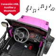 thumbnail image 4 of Montable Eléctrico The Baby Shop - con controlo remoto, con conexion USB, Bluetooth y auxiliar Rosa - Luz y Sonido, 4 of 9