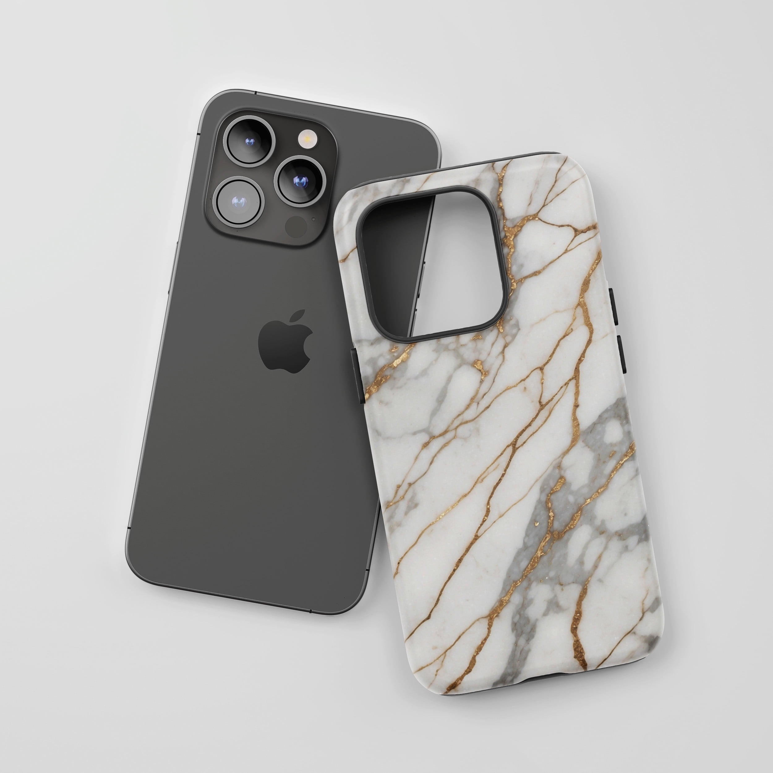 Marble Gold iPhone Series Tough Protective Phone Case