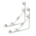 thumbnail image 4 of SHOWERORO 2 Pcs Support Triangulaire Multi-Usage Étagère Blanche Angle Support 15*0.3937 Po, 4 of 8