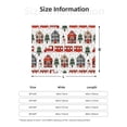 thumbnail image 5 of Disketp Christmas Houses Flannel Blankets - Thick and Warm Blanket for Winter, Soft Fuzzy Plush King Blanket for All Seasons60"x50", 5 of 6