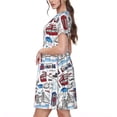 thumbnail image 2 of Balery London Landmark2 Vestidos sueltos de manga corta para mujer, vestidos de verano 2025, vestidos casuales de corte A con vuelo., 2 of 6