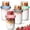 Mixed color 1, variant on 4 Pack Glass Yogurt Parfait Cups with Lids, 16+4oz Reusable Containers with Dry & Wet Separation, Leak-Proof for Overnight Oats, Meal Prep, Portable to Work & School, Easy Clean