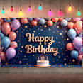 thumbnail image 6 of Decorative Balloons Banner Cake Design Party Backdrop Celebration Banner for Birthday Party Indoor Decoration Photo Shoot, 6 of 9