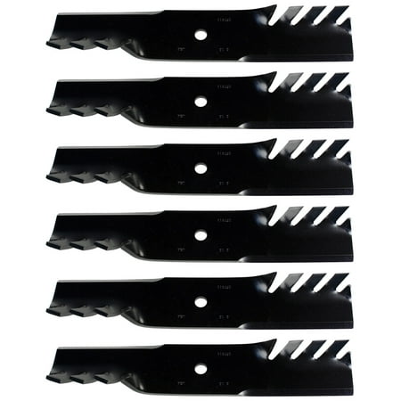 

(6) USA Mower Blades® Mulching for Bobcat® 112111-02 2722543-02 36 52 54 Deck